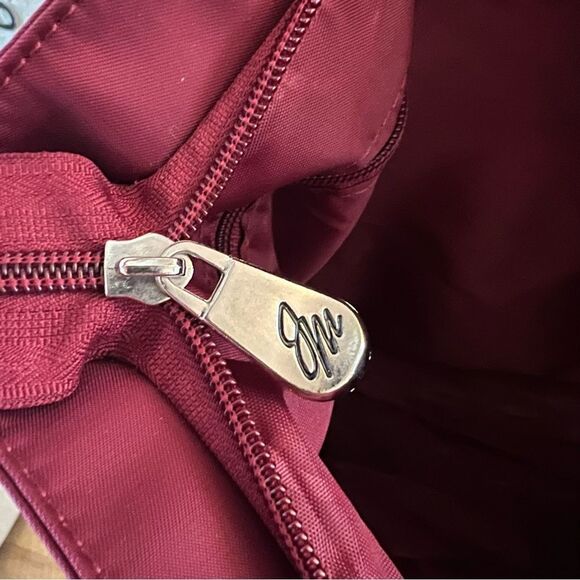 JM New York Bag Joy Mangano Burgundy Wine & Silver NWOT - Picture 5 of 16